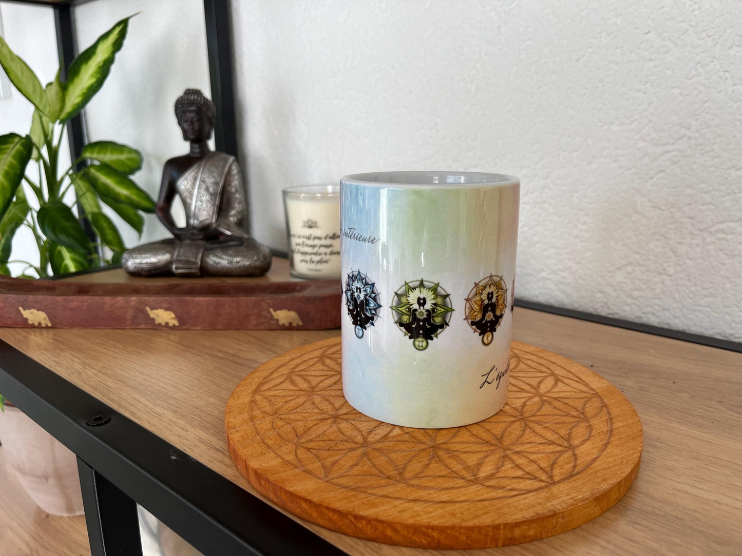 Mug Éveil des 7 Chakras, Éveiller sa Lumière Intérieure, Mug Spirituel, Équilibre et Harmonie , Cadeau Bien-être, Cadeau unique