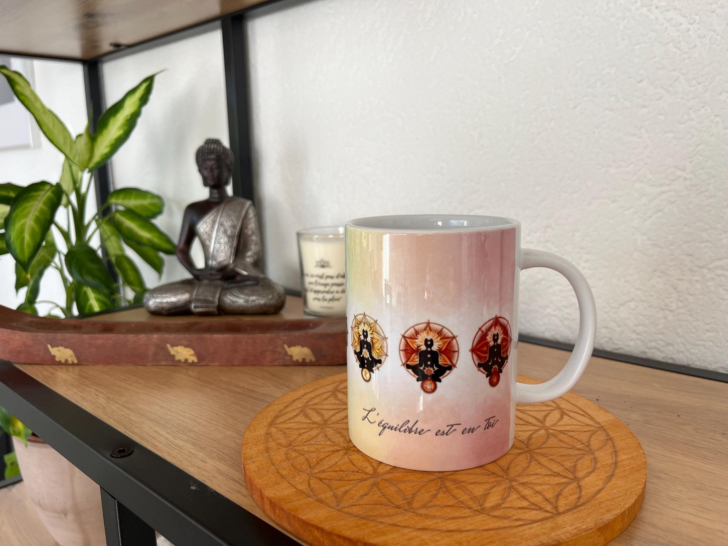 Mug Éveil des 7 Chakras, Éveiller sa Lumière Intérieure, Mug Spirituel, Équilibre et Harmonie , Cadeau Bien-être, Cadeau unique